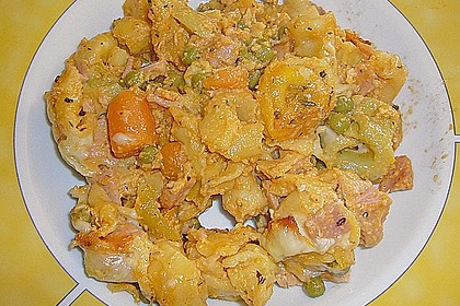 Tortellini in Schinken - Sahnesauce mit Erbsen 14