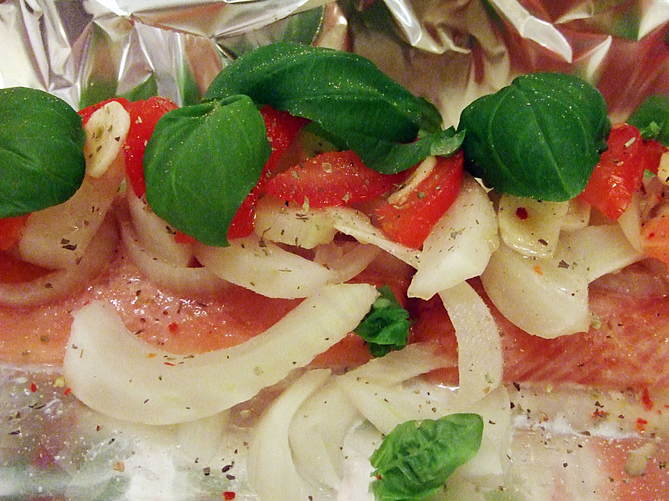 Lachs aus dem Ofen von ronomu | Chefkoch.de