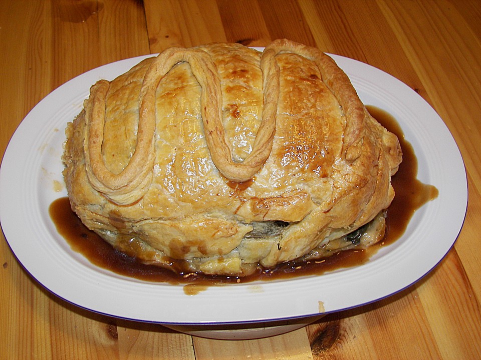 Rezept Schweinefilet Im Blätterteig Mit Spinat