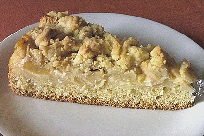 Apfel - Streuselkuchen mit Pudding 31