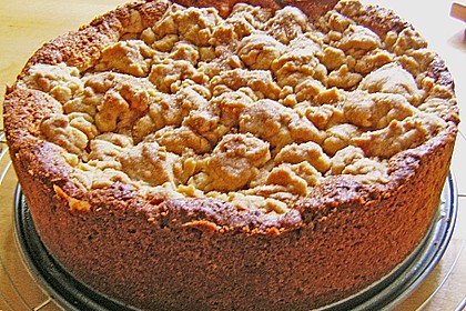Apfel - Streuselkuchen mit Pudding 40