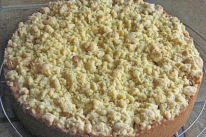Apfel - Streuselkuchen mit Pudding 44