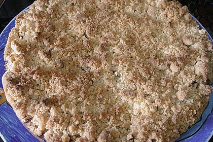 Apfel - Streuselkuchen mit Pudding 45