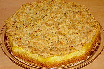 Apfel - Streuselkuchen mit Pudding 26