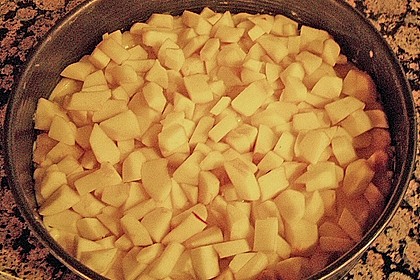 Apfel - Streuselkuchen mit Pudding 62
