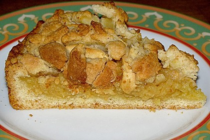 Apfel - Streuselkuchen mit Pudding 6