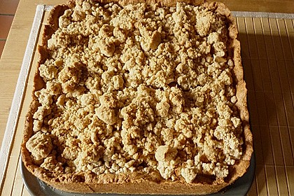 Apfel - Streuselkuchen mit Pudding 38