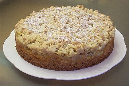 Apfel - Streuselkuchen mit Pudding 20