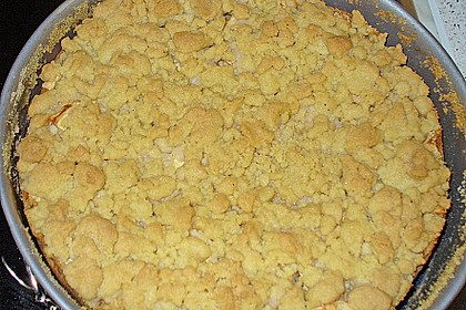 Apfel - Streuselkuchen mit Pudding 60