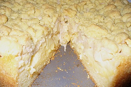 Apfel - Streuselkuchen mit Pudding 52