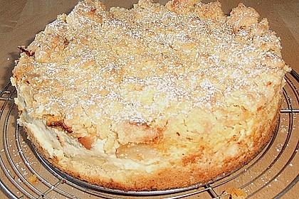 Apfel - Streuselkuchen mit Pudding 55