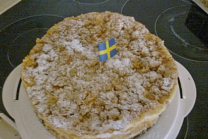 Apfel - Streuselkuchen mit Pudding 61