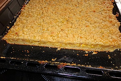 Apfel - Streuselkuchen mit Pudding 27