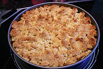 Apfel - Streuselkuchen mit Pudding 59