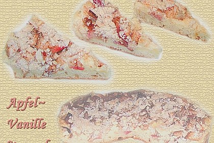 Apfel - Streuselkuchen mit Pudding 66