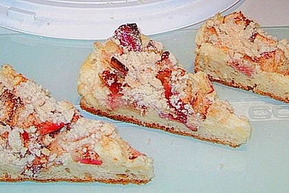 Apfel - Streuselkuchen mit Pudding 12