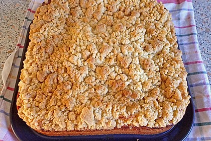 Apfel - Streuselkuchen mit Pudding 39