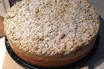Apfel - Streuselkuchen mit Pudding 11