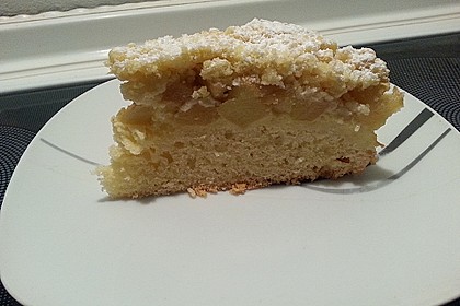 Apfel - Streuselkuchen mit Pudding 33