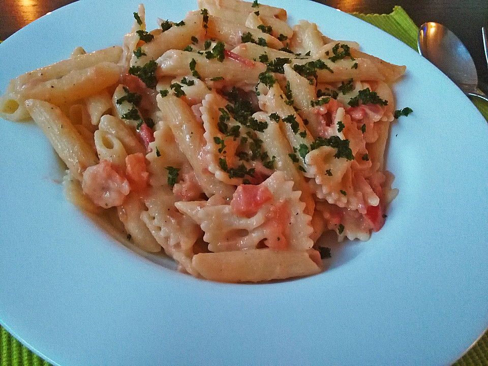 Shrimps - Weißwein - Sauce für Pasta von Sundrop | Chefkoch.de