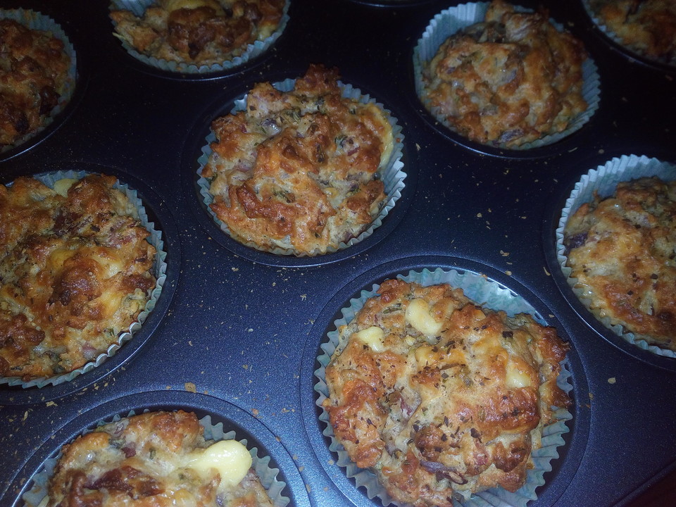 Herzhafte Schinken-Käse-Muffins von Bezwinger | Chefkoch.de