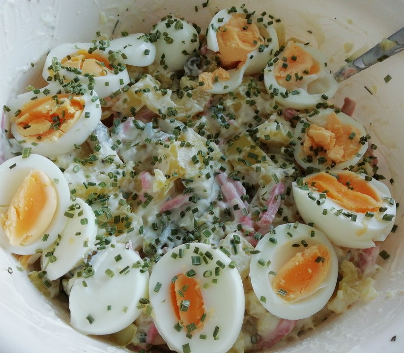 Pikanter Kartoffelsalat mit Ei von baerle06 | Chefkoch.de