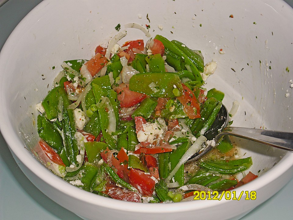 Tomatensalat mit Zuckerschoten von judith | Chefkoch.de