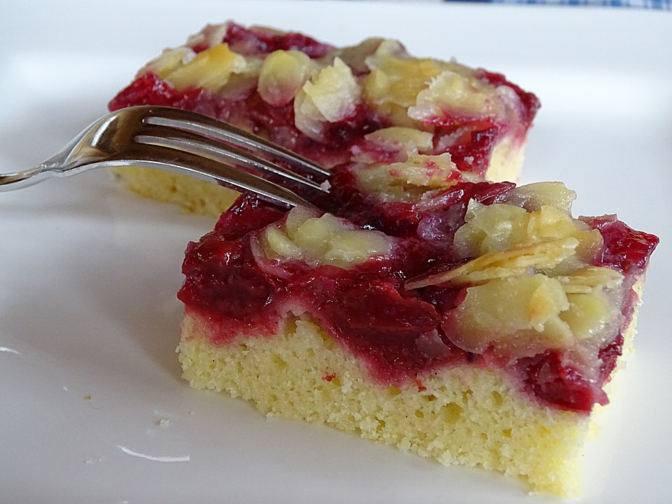Butterkuchen mit roter Grütze von mima53 | Chefkoch.de