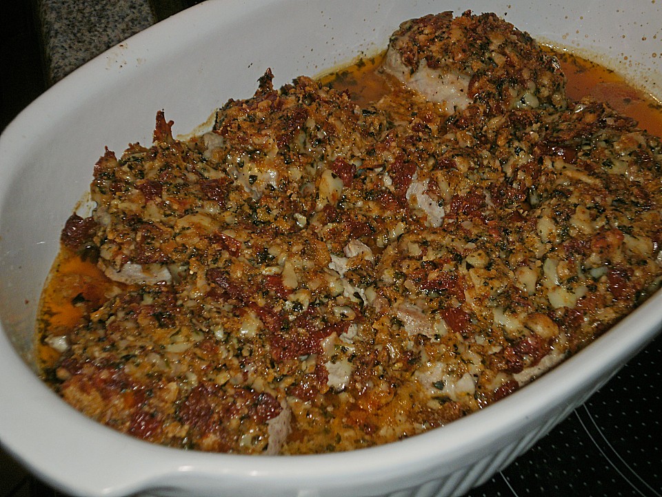 Schweinefiletmedaillons mit Parmesan - Tomaten - Kruste von Koelkast ...