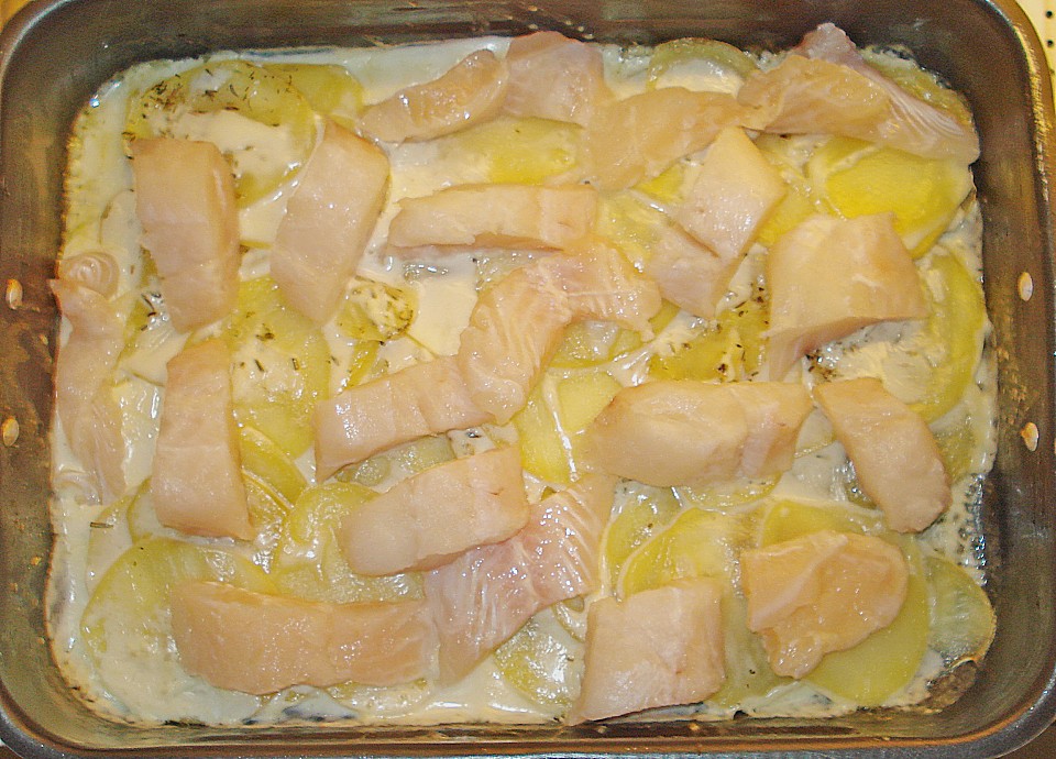 Fisch - Kartoffel - Auflauf mit Spinat und Knoblauch von Pitty2 ...