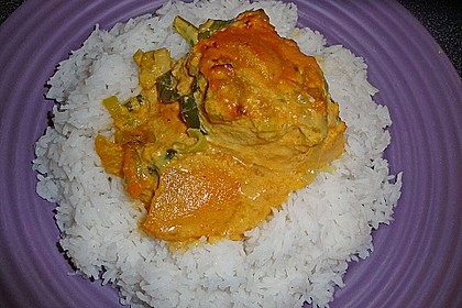 Hähnchenbrust in Mango - Kokos - Sauce 1