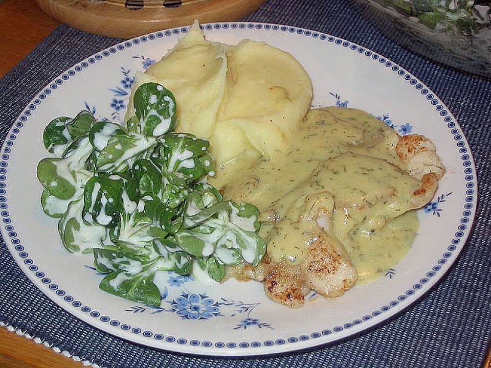 Seelachsfilet mit Senf - Dill - Soße von Stetim | Chefkoch.de Seelachsfilet mit Senf - Dill - Soße von Stetim | Chefkoch.de