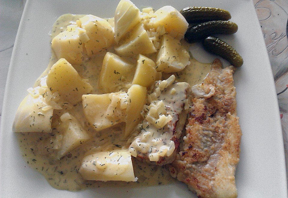 Seelachsfilet mit Senf - Dill - Soße von Stetim | Chefkoch.de