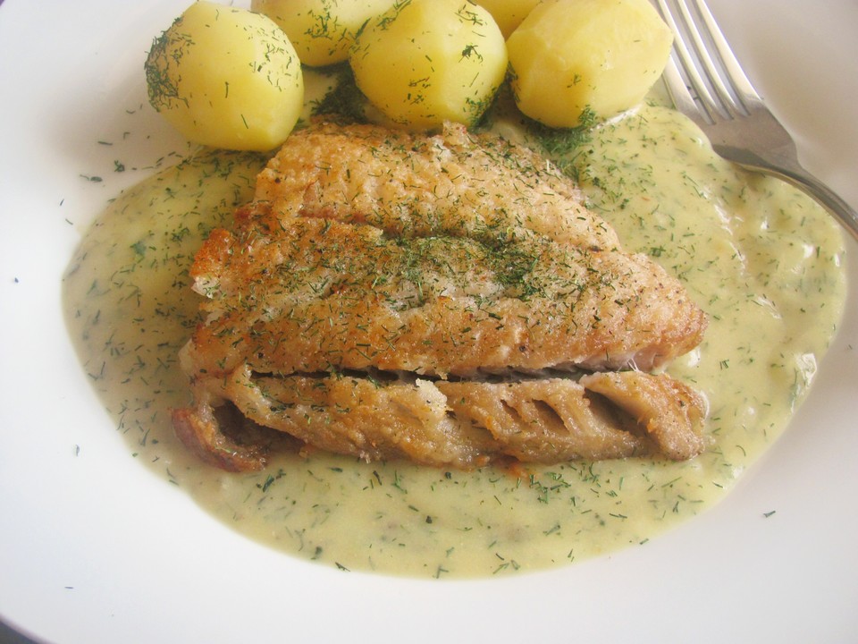 Seelachsfilet mit Senf - Dill - Soße von Stetim | Chefkoch.de