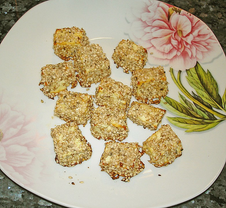 Gebackener Feta im Sesammantel von anika2805 | Chefkoch.de