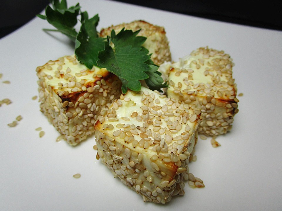 Gebackener Feta im Sesammantel von anika2805 | Chefkoch.de