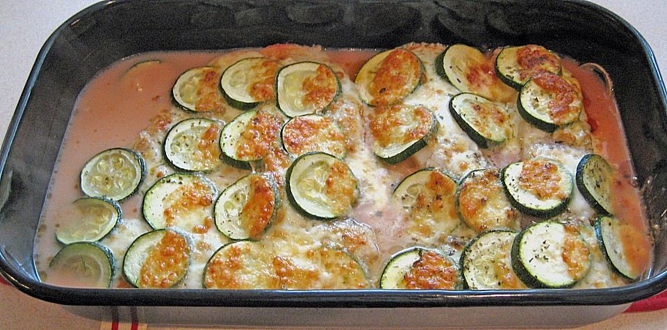 Kabeljau mit Zucchini - Mozzarella - Kruste von Schnuffel1971 | Chefkoch.de