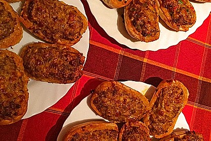 Pizza - Hackfleisch - Brötchen 4