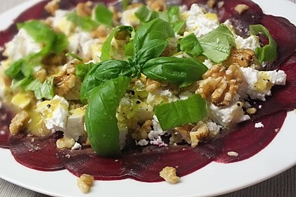 Rote Bete - Salat mit Schafskäse 1