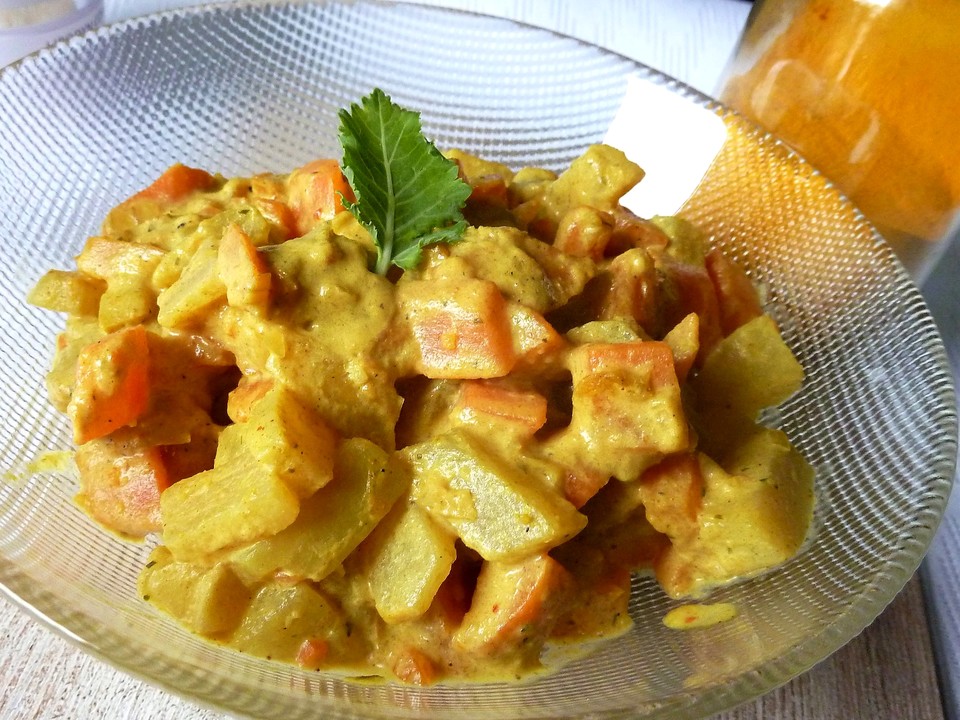 Kohlrabi &amp; Möhren in Currycreme von webas | Chefkoch.de