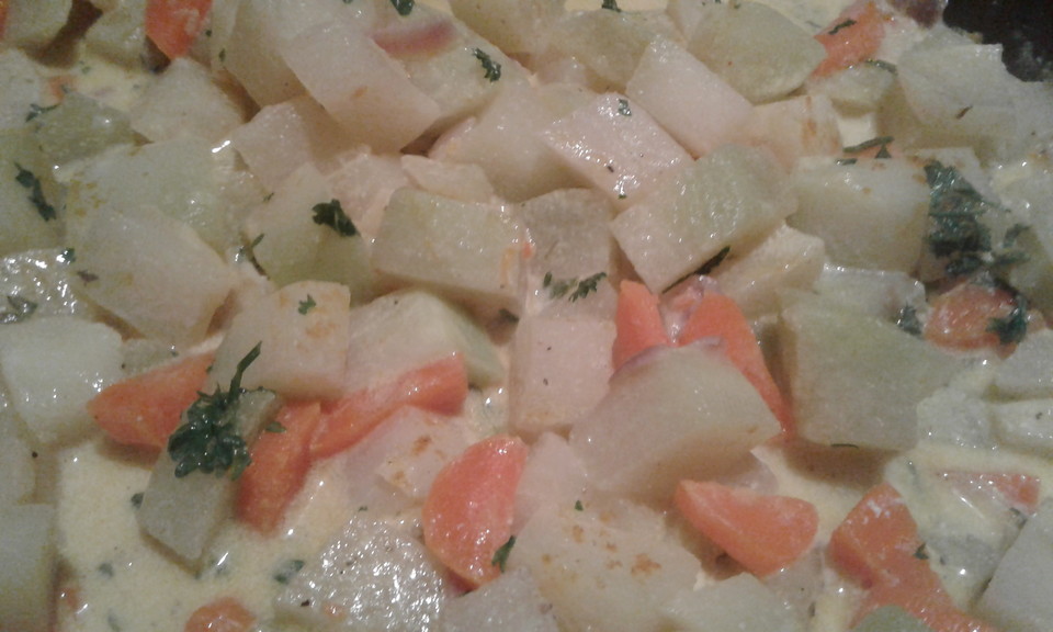 Kohlrabi &amp; Möhren in Currycreme von webas | Chefkoch.de