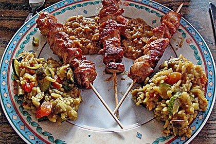 Hähnchen-Saté mit Erdnusssauce 7