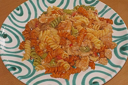 Penne mit Hähnchen und Champignons 15