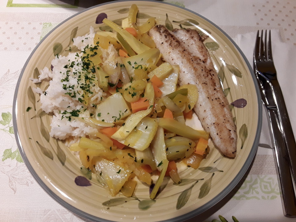Fisch mit Safran - Fenchel von marieapfel | Chefkoch.de