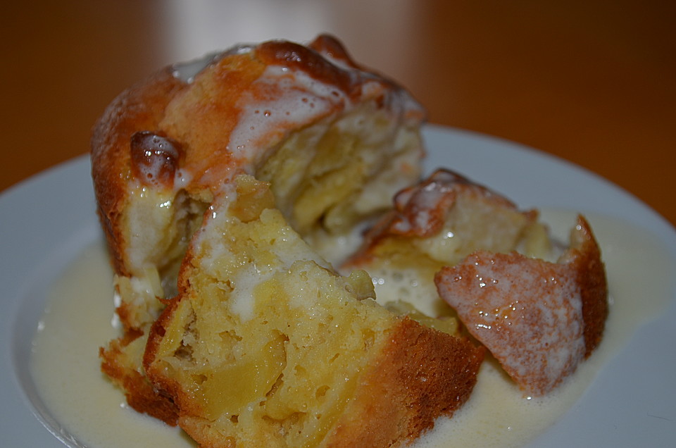 Apfelauflauf mit Vanillesauce von masu | Chefkoch.de