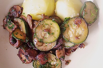 Zucchini - Champignon - Pfanne 17