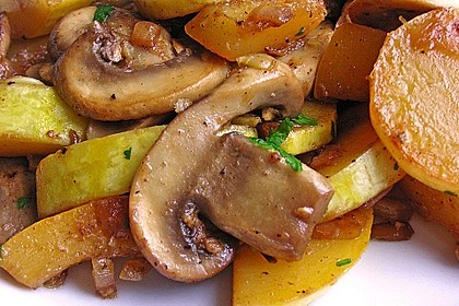 Zucchini - Champignon - Pfanne 3