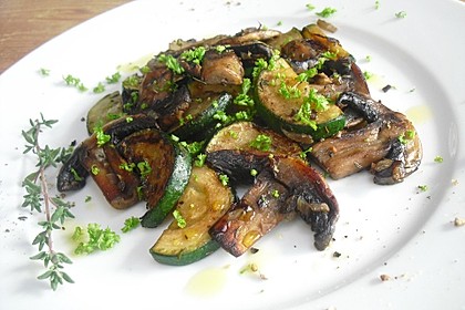 Zucchini - Champignon - Pfanne 7