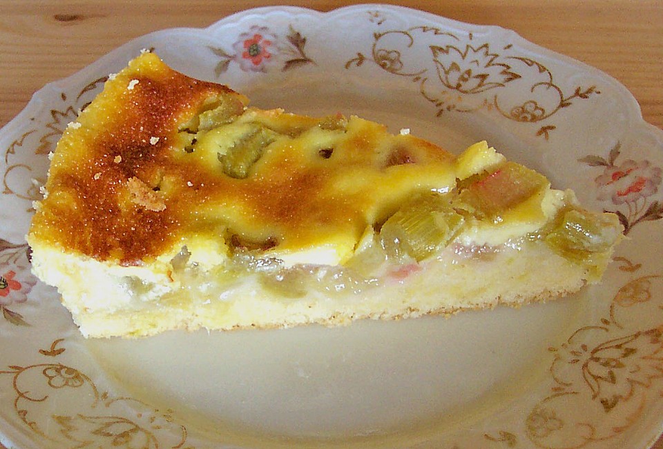 Rhabarberkuchen mit Schmandguss von Alwine71 | Chefkoch.de