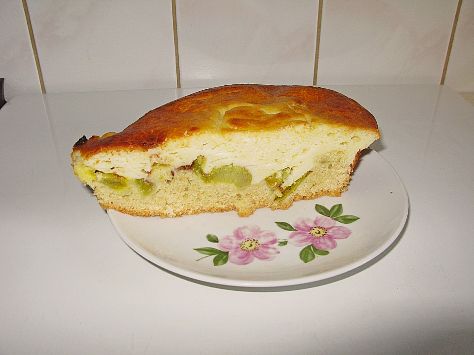 Rhabarberkuchen mit Schmandguss von Alwine71 | Chefkoch.de